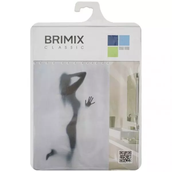 Штора для ванной «BRIMIX» тень