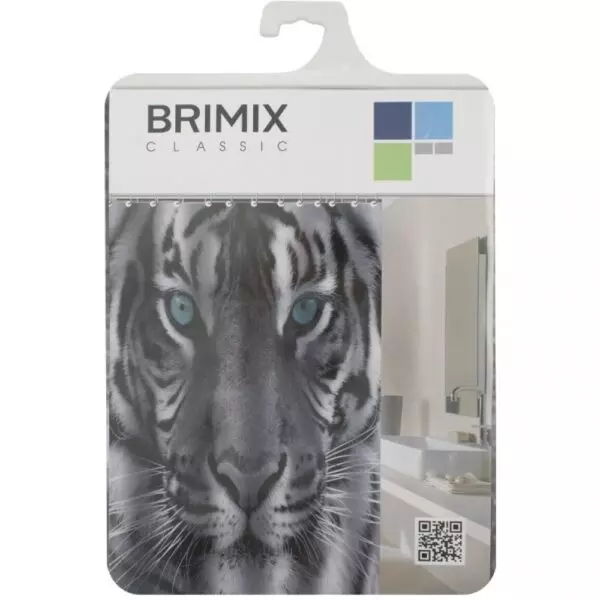 Штора для ванной «BRIMIX» тигр